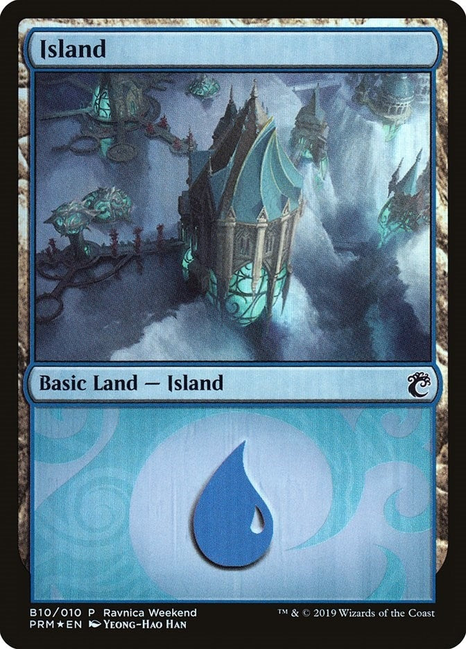 Image for Island - Simic (B10) (10) (Launch Party & Release Event Promos) (LARP) - Magic: The Gathering