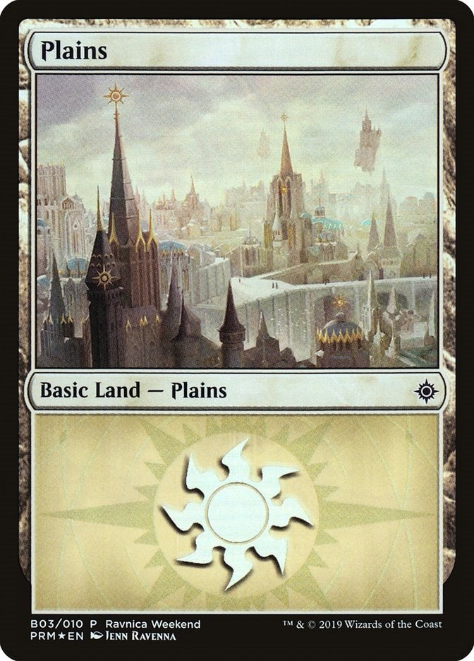 Image for Plains - Orzhov (B03) (3) (Launch Party & Release Event Promos) (LARP) - Magic: The Gathering