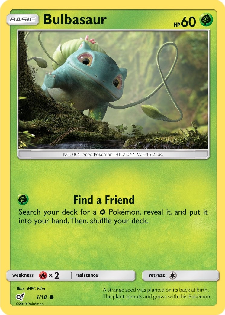 Bulbasaur (Holo Common) (1/18) (Detective Pikachu)