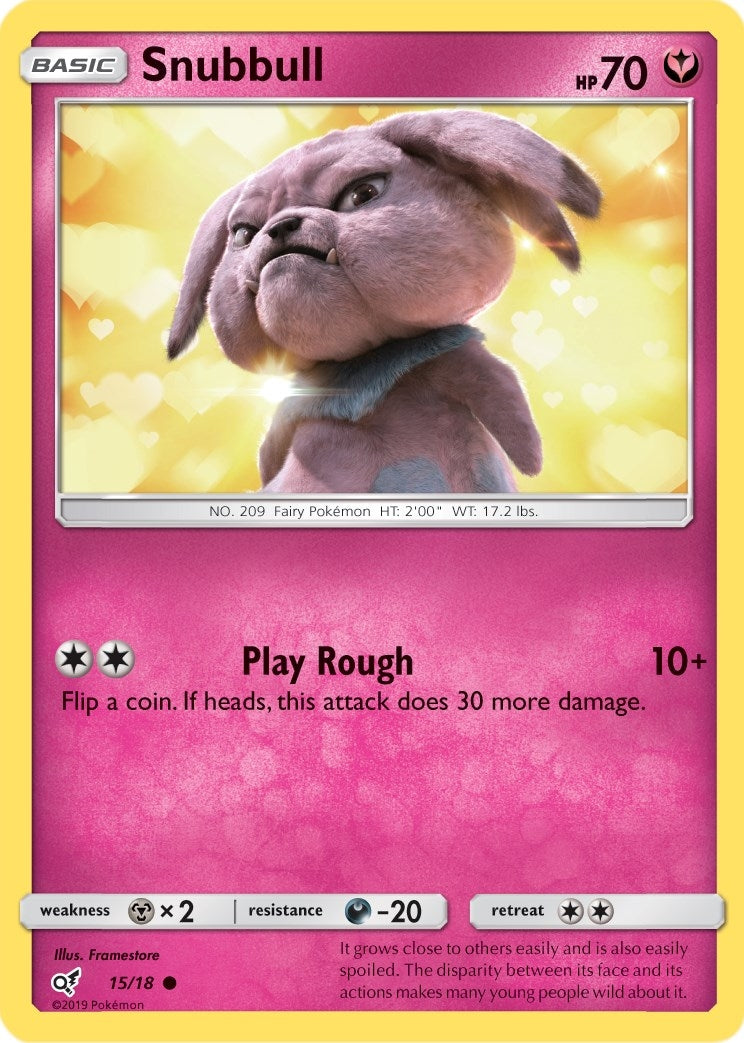 Snubbull (Holo Common) (15/18) (Detective Pikachu)