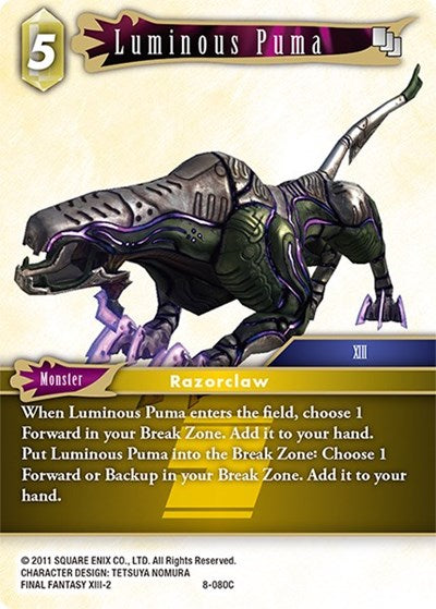 Luminous Puma - 8-080C