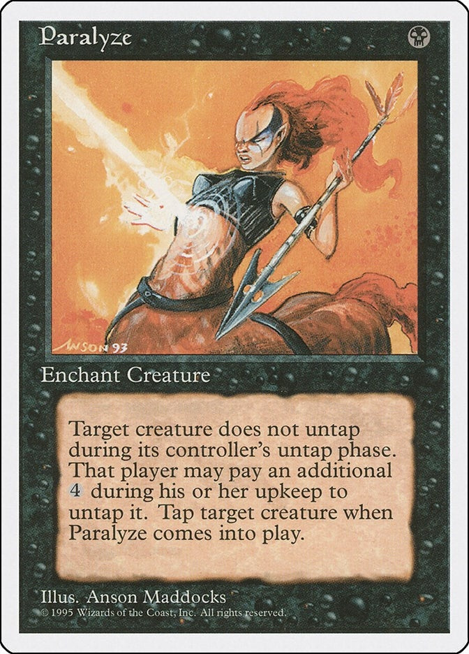 Image for Paralyze (Fourth Edition) (4ED) - Magic: The Gathering