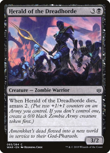 Image for Herald of the Dreadhorde (93) (WAR) - Magic: The Gathering