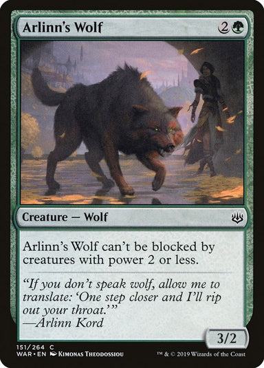 Image for Arlinn's Wolf (151) (WAR) - Magic: The Gathering
