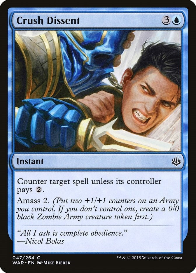 Image for Crush Dissent (47) (WAR) - Magic: The Gathering