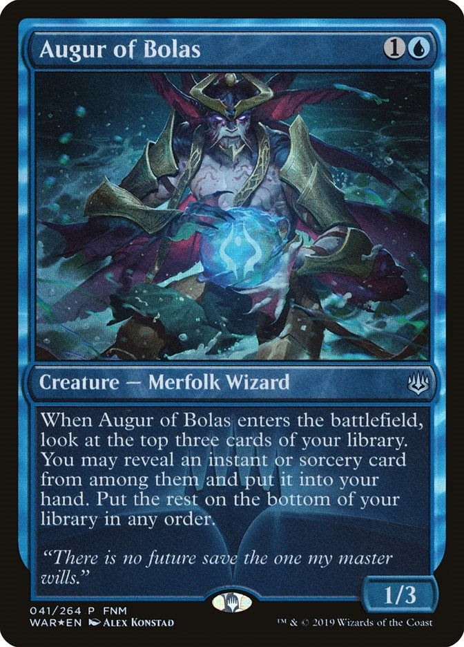 Image for Augur of Bolas (41) (FNM Promos) - Magic: The Gathering