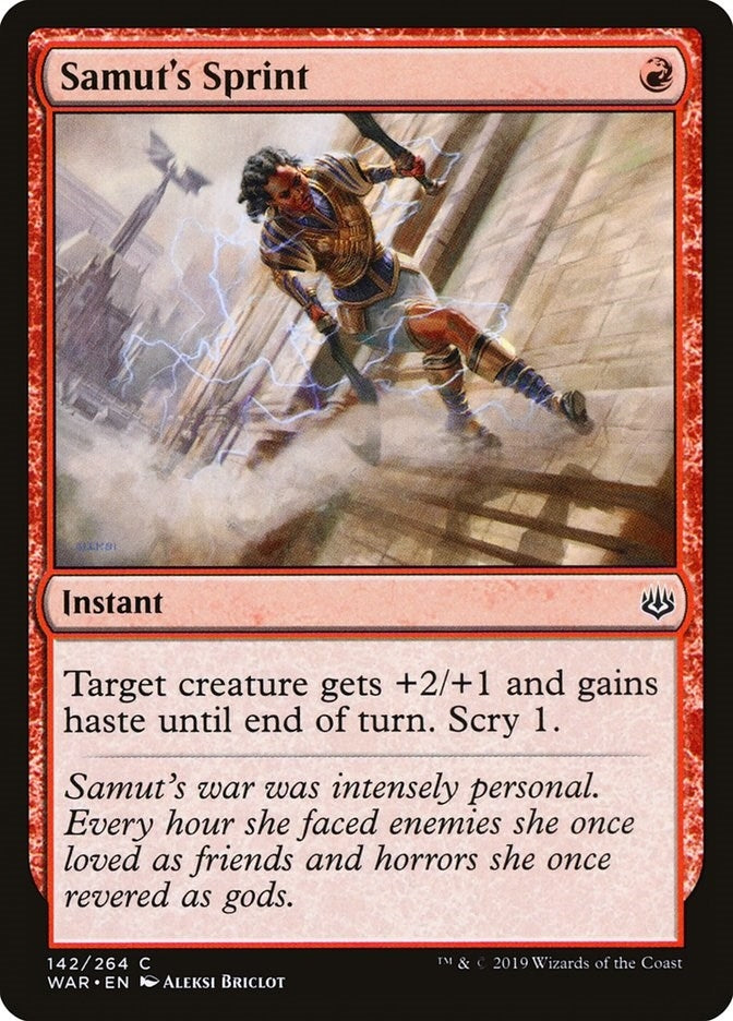 Image for Samut's Sprint (142) (WAR) - Magic: The Gathering