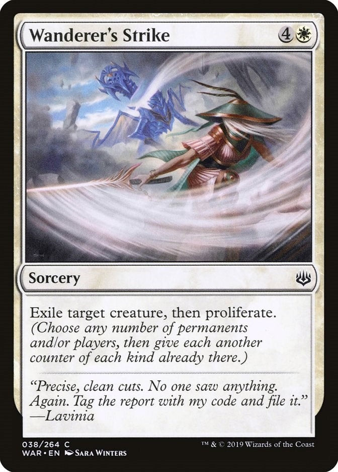 Image for Wanderer's Strike (38) (WAR) - Magic: The Gathering