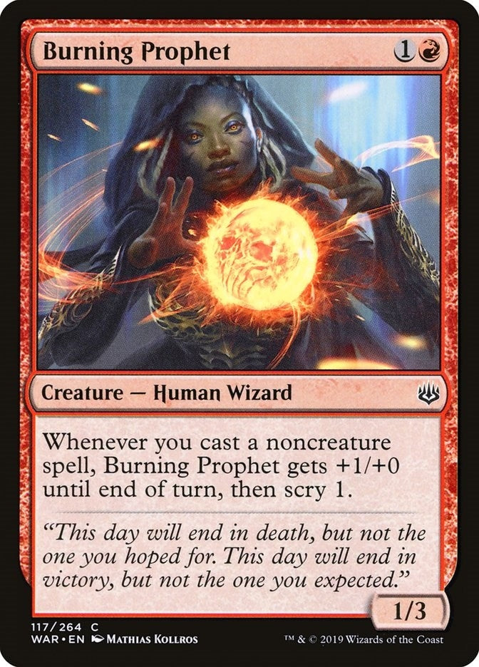 Image for Burning Prophet (117) (WAR) - Magic: The Gathering