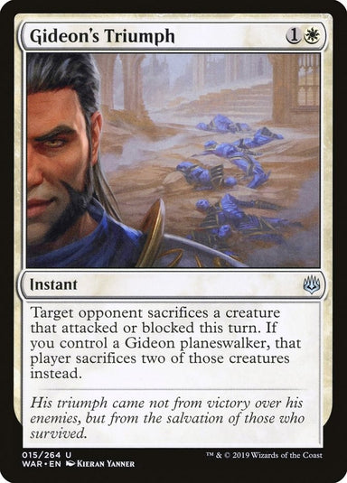 Image for Gideon's Triumph (15) (WAR) - Magic: The Gathering