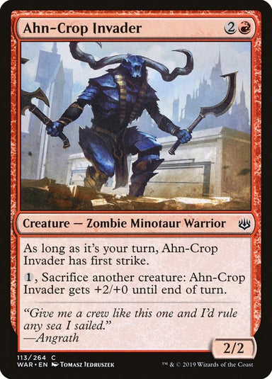 Image for Ahn-Crop Invader (113) (WAR) - Magic: The Gathering