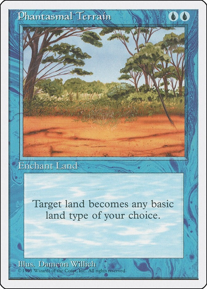 Image for Phantasmal Terrain (Fourth Edition) (4ED) - Magic: The Gathering
