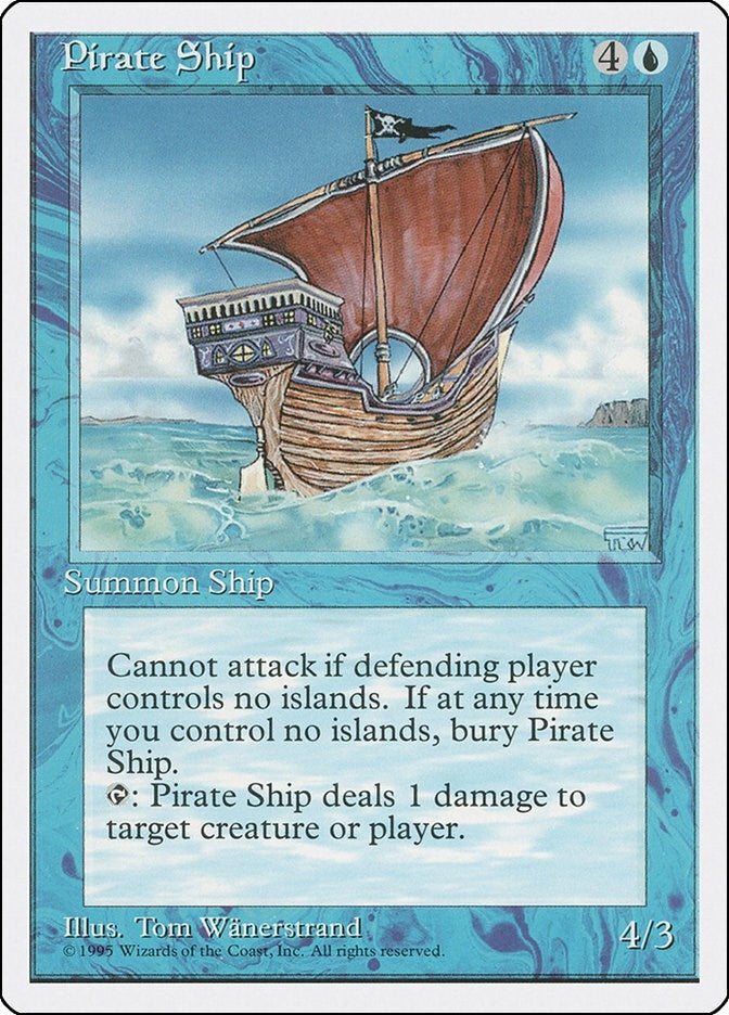 Image for Pirate Ship (Fourth Edition) (4ED) - Magic: The Gathering