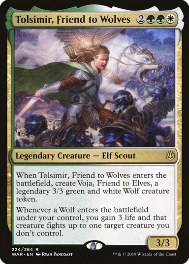 Image for Tolsimir, Friend to Wolves (224) (WAR) - Magic: The Gathering