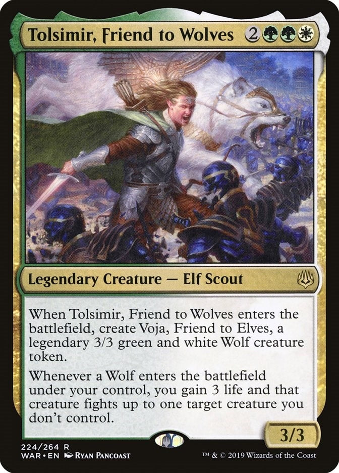 Image for Tolsimir, Friend to Wolves (224) (WAR) - Magic: The Gathering