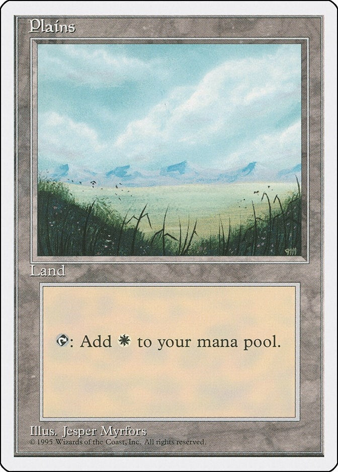 Image for Plains (A) (188) (Fourth Edition) (4ED) - Magic: The Gathering