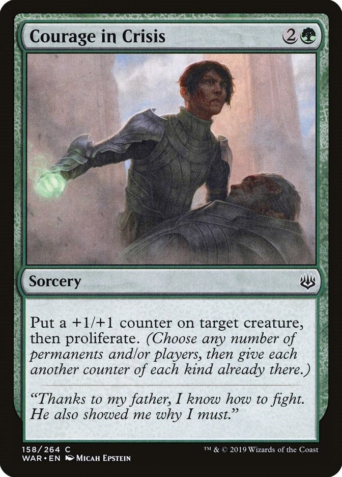 Image for Courage in Crisis (158) (WAR) - Magic: The Gathering