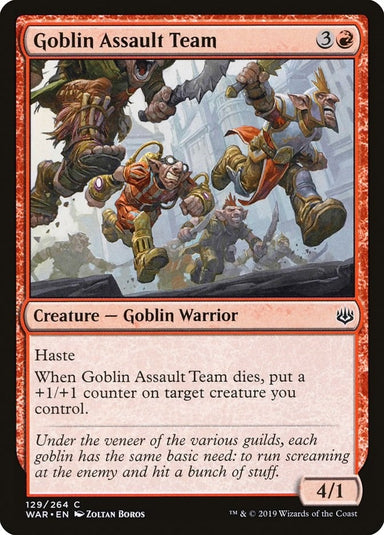 Image for Goblin Assault Team (129) (WAR) - Magic: The Gathering