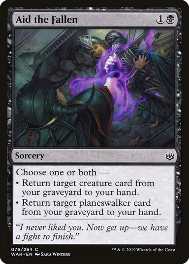 Image for Aid the Fallen (76) (WAR) - Magic: The Gathering
