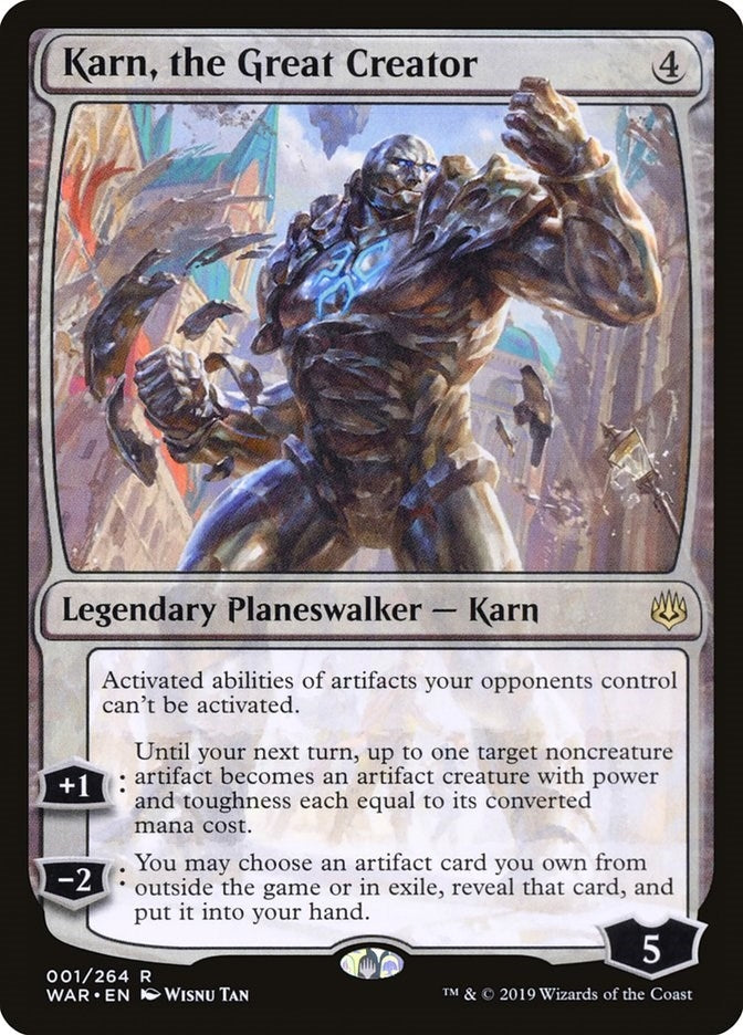 Image for Karn, the Great Creator (1) (WAR) - Magic: The Gathering