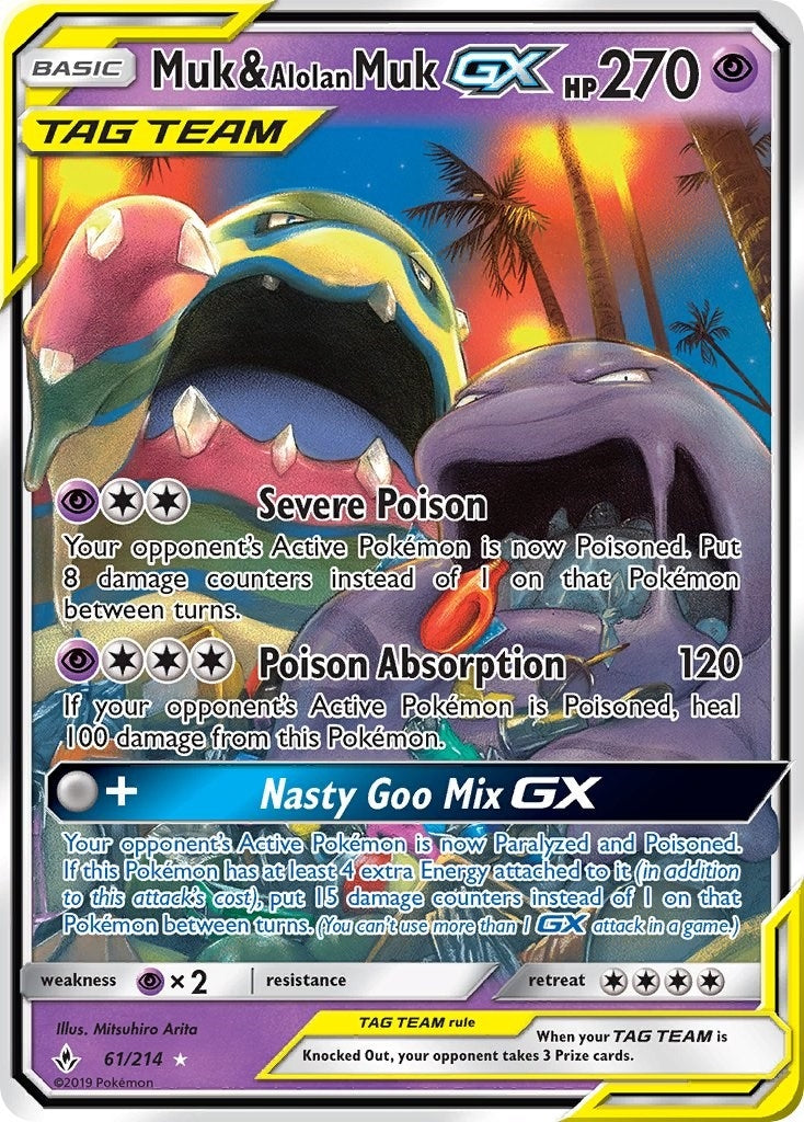 Muk & Alolan Muk GX (61/214) (SM - Unbroken Bonds)