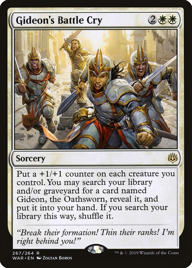 Image for Gideon's Battle Cry (267) (WAR) - Magic: The Gathering