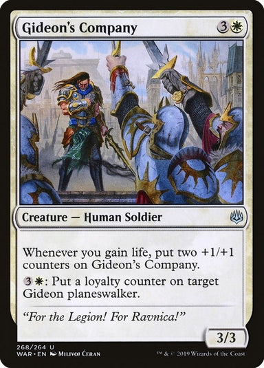 Image for Gideon's Company (268) (WAR) - Magic: The Gathering