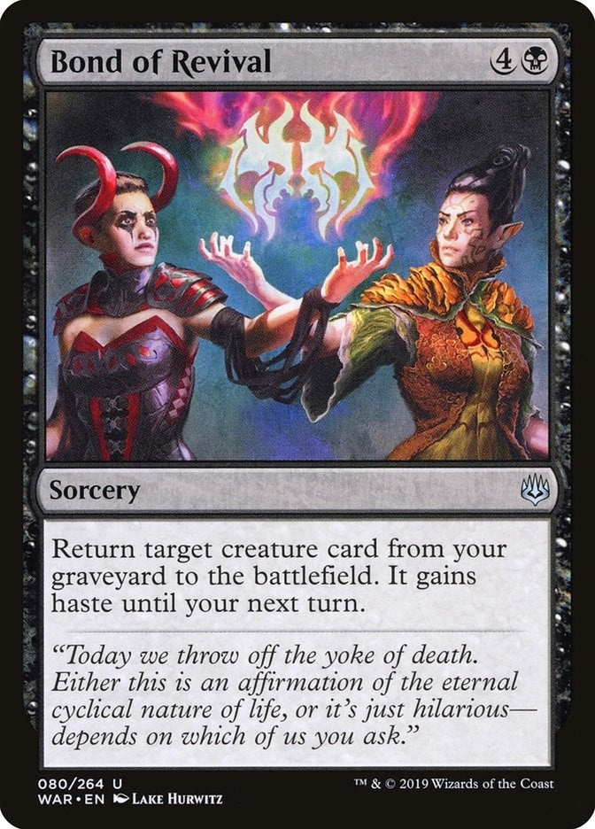 Image for Bond of Revival (80) (WAR) - Magic: The Gathering