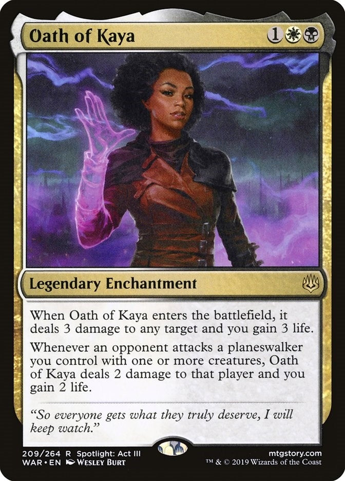 Image for Oath of Kaya (209) (WAR) - Magic: The Gathering