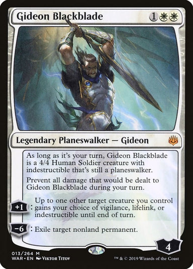Image for Gideon Blackblade (13) (WAR) - Magic: The Gathering