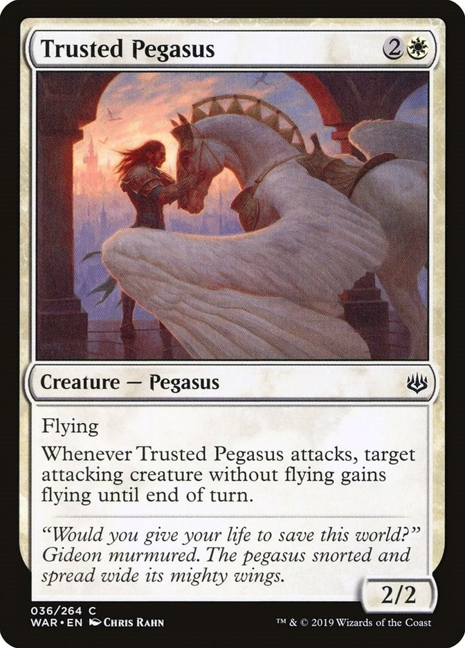 Image for Trusted Pegasus (36) (WAR) - Magic: The Gathering