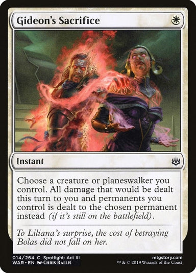 Image for Gideon's Sacrifice (14) (WAR) - Magic: The Gathering