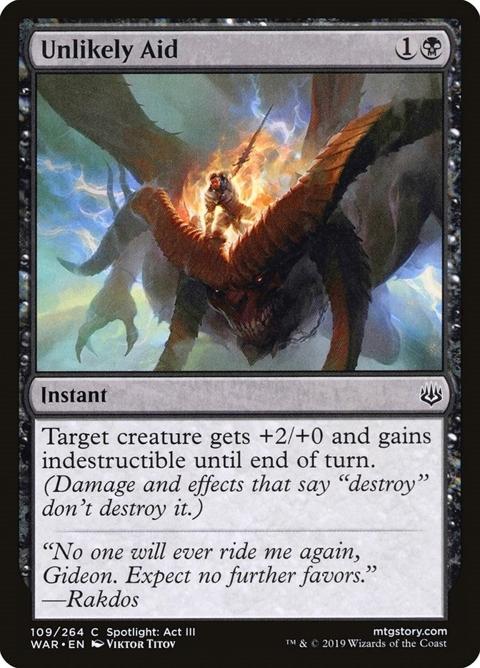 Image for Unlikely Aid (109) (WAR) - Magic: The Gathering
