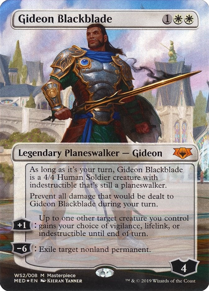 Image for Gideon Blackblade (WS2) (Mythic Edition: War of the Spark) (MED3) - Magic: The Gathering