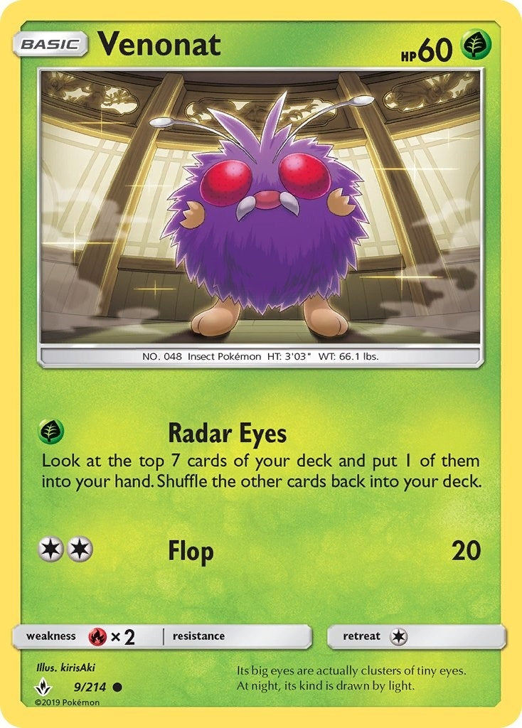 Venonat (9) (9/214) (SM - Unbroken Bonds)