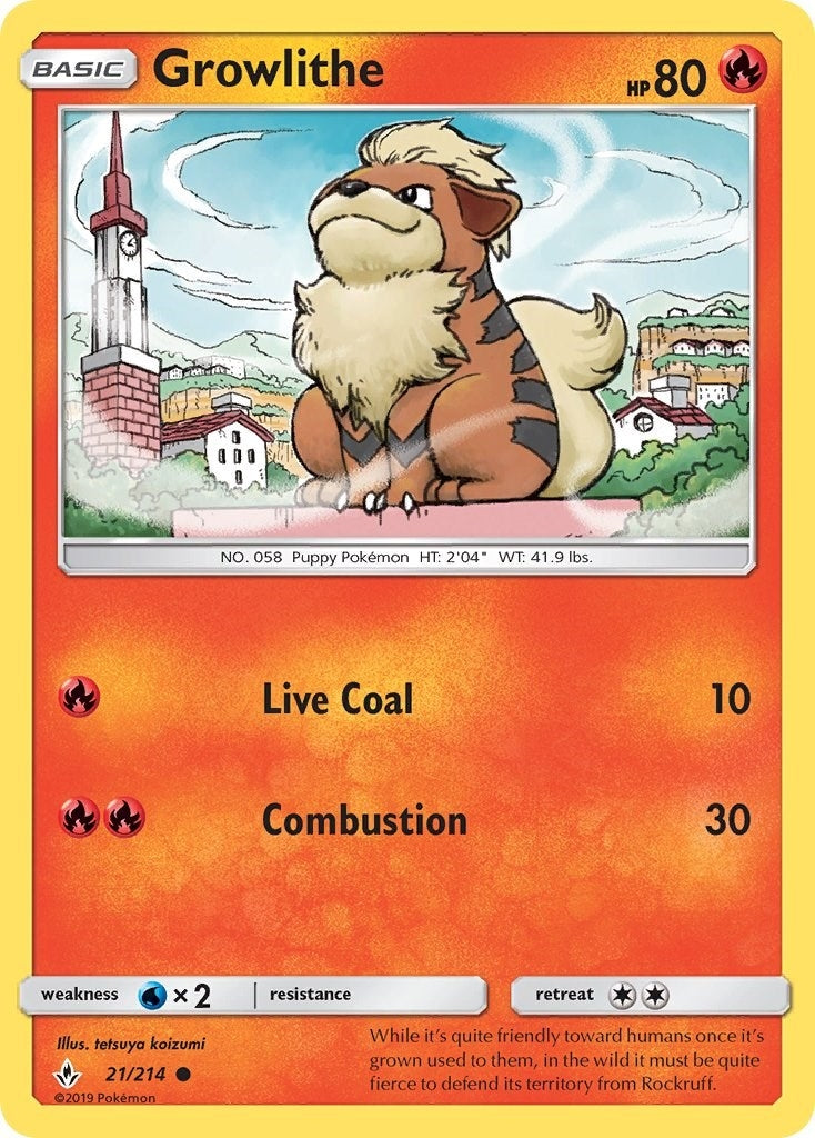 Growlithe (21/214) (SM - Unbroken Bonds)
