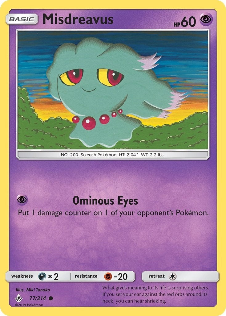 Misdreavus (77/214) (SM - Unbroken Bonds)