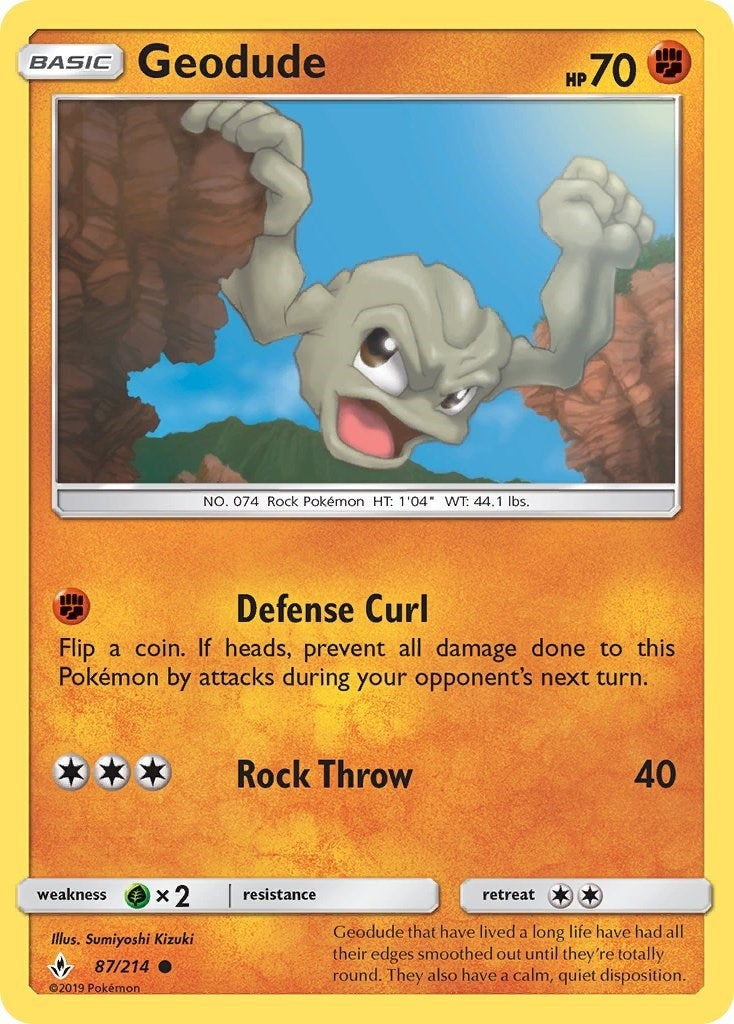 Geodude (87/214) (SM - Unbroken Bonds)