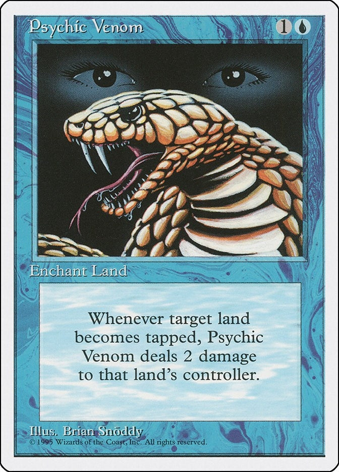Image for Psychic Venom (Fourth Edition) (4ED) - Magic: The Gathering