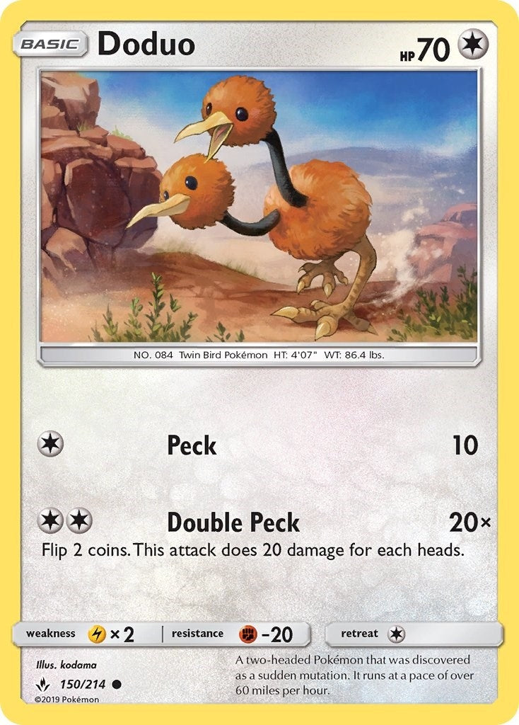 Doduo (150/214) (SM - Unbroken Bonds)