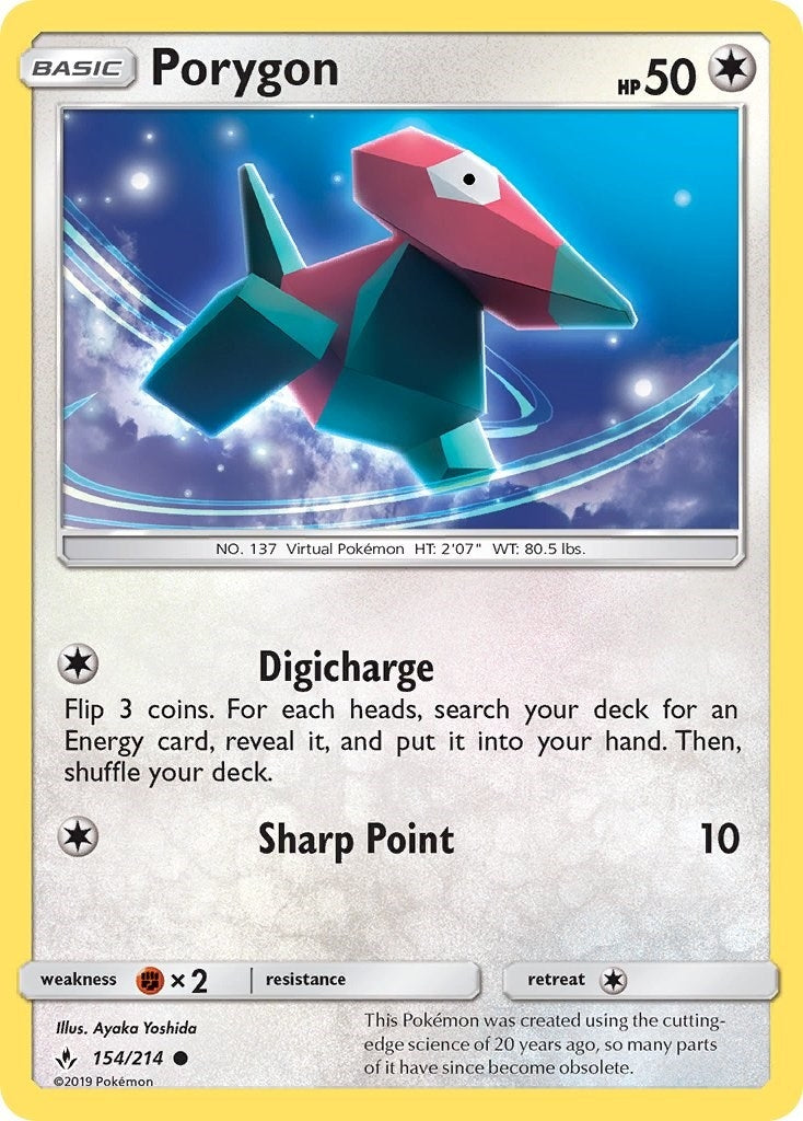 Porygon (154) (154/214) (SM - Unbroken Bonds)