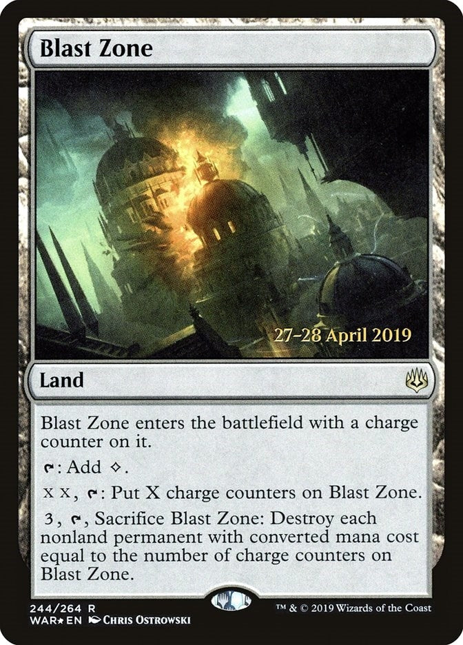 Image for Blast Zone (WAR) (244) (Prerelease Cards) (PRE) - Magic: The Gathering