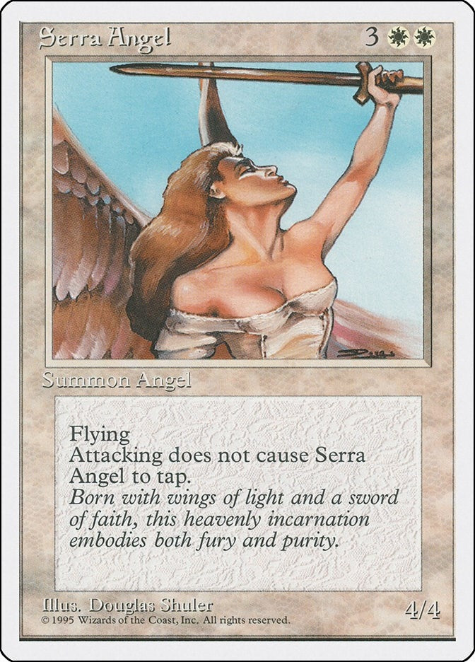 Image for Serra Angel (Fourth Edition) (4ED) - Magic: The Gathering