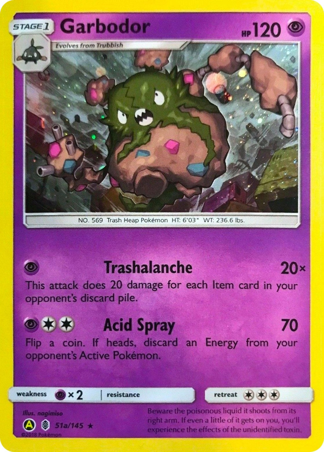 Image for Garbodor - 51a/145 (Cosmos Holo) (051a/145) (Alternate Art Promos) (PR) - Pokemon