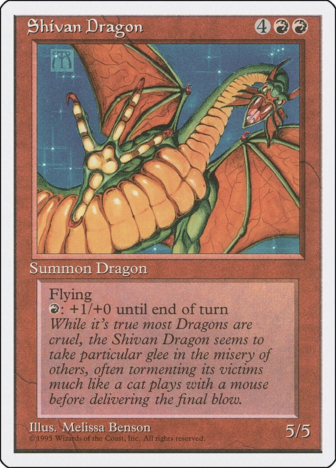 Image for Shivan Dragon (Fourth Edition) (4ED) - Magic: The Gathering