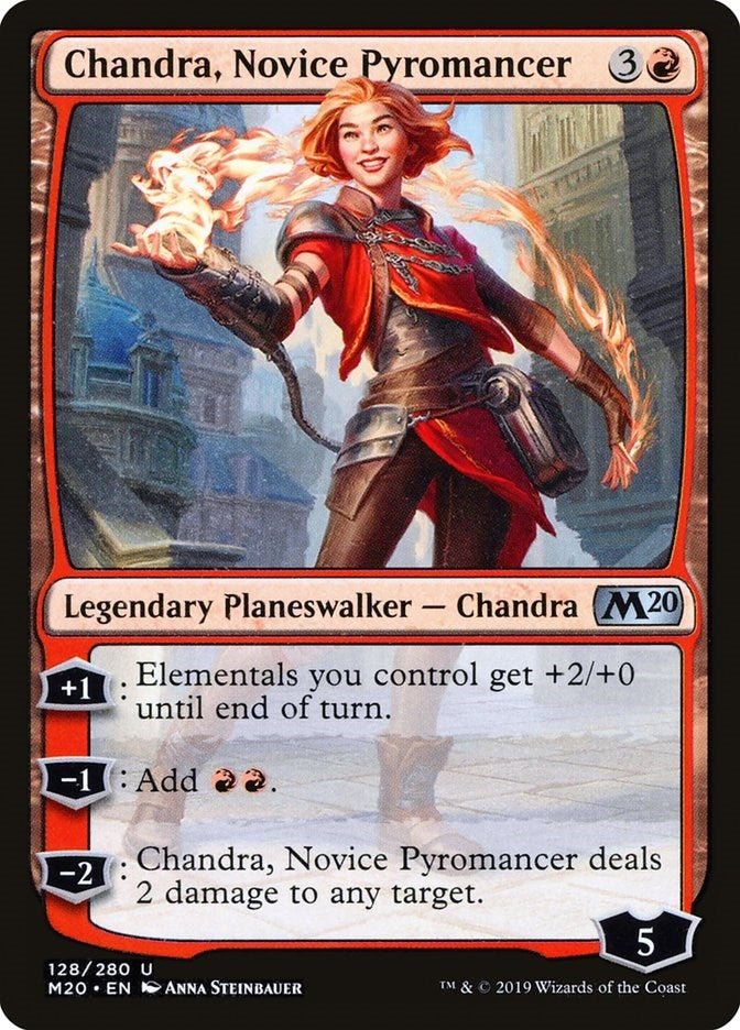Image for Chandra, Novice Pyromancer (128) (Core Set 2020) (M20) - Magic: The Gathering