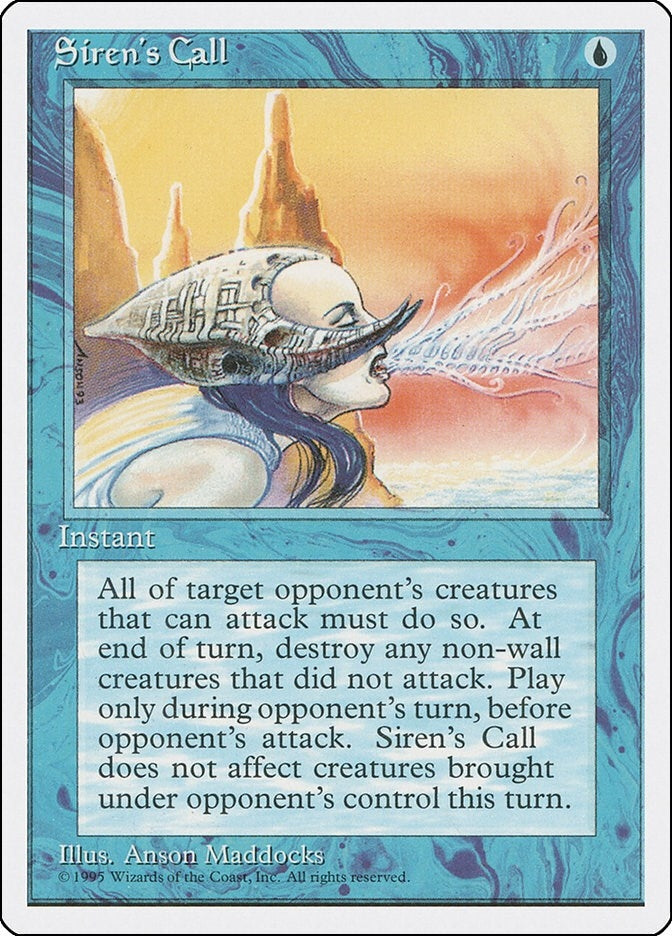 Image for Siren's Call (Fourth Edition) (4ED) - Magic: The Gathering