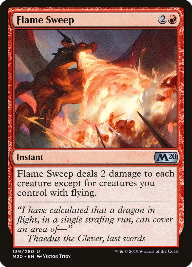 Image for Flame Sweep (139) (Core Set 2020) (M20) - Magic: The Gathering