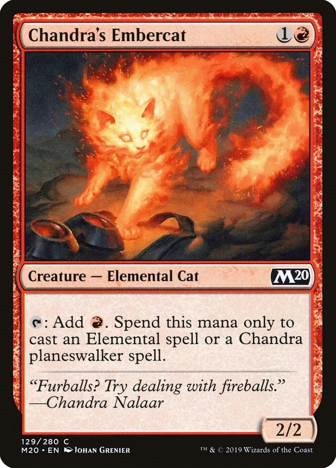 Image for Chandra's Embercat (129) (Core Set 2020) (M20) - Magic: The Gathering