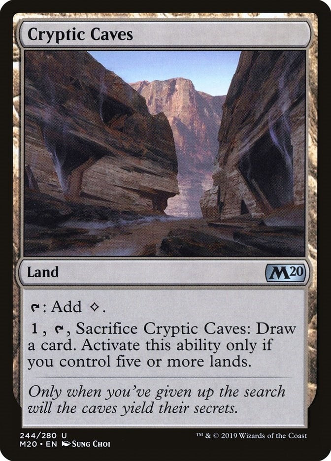 Image for Cryptic Caves (244) (Core Set 2020) (M20) - Magic: The Gathering